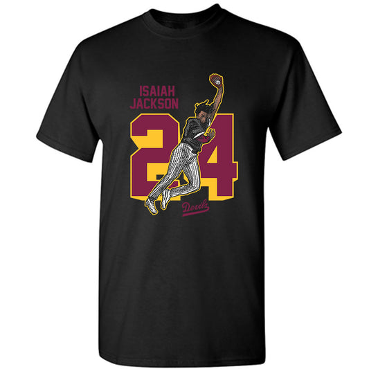 Arizona State - NCAA Baseball : Isaiah Jackson - T-Shirt Individual Caricature