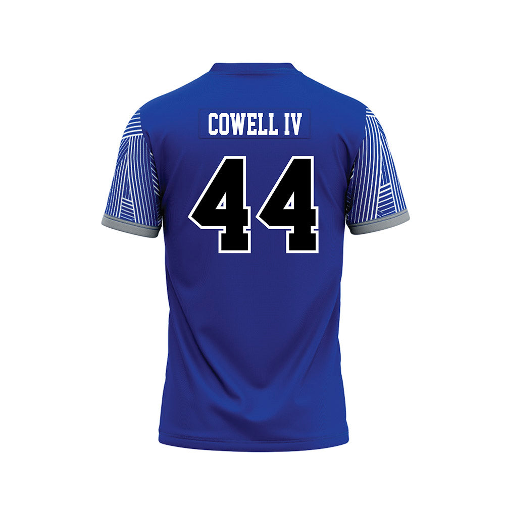 CNU - NCAA Football : Fred Cowell IV - Blue Football Jersey-1
