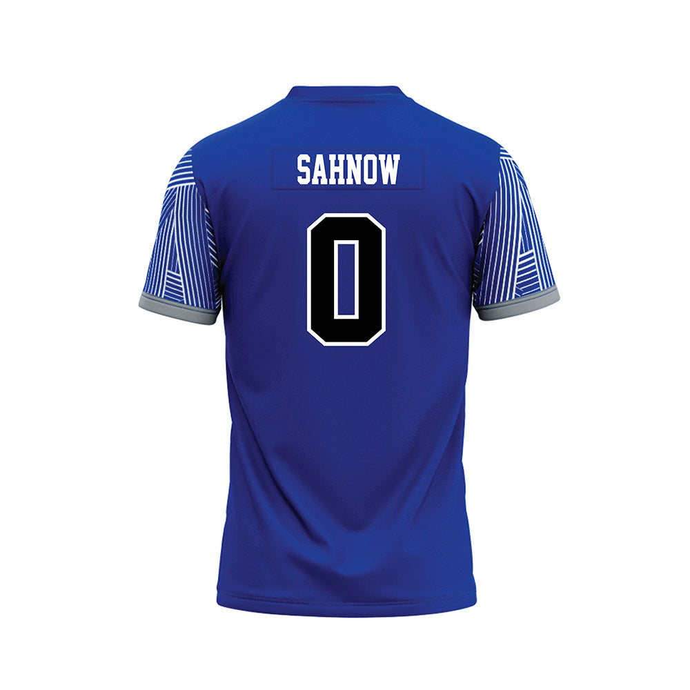 - NCAA Football : Beau Sahnow - Blue Football Jersey-1