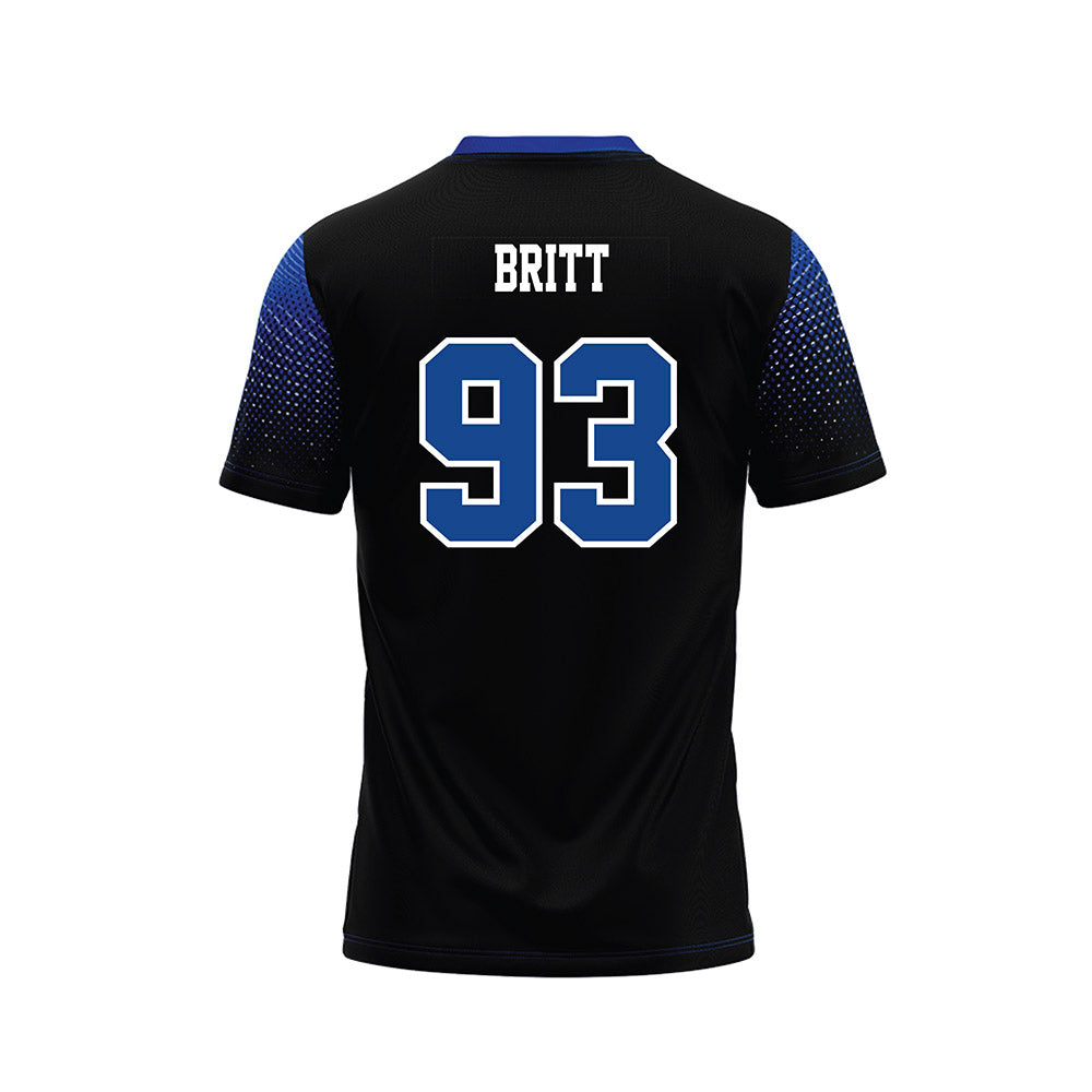 CNU - NCAA Football : Jaylen Britt - Black Football Jersey-1