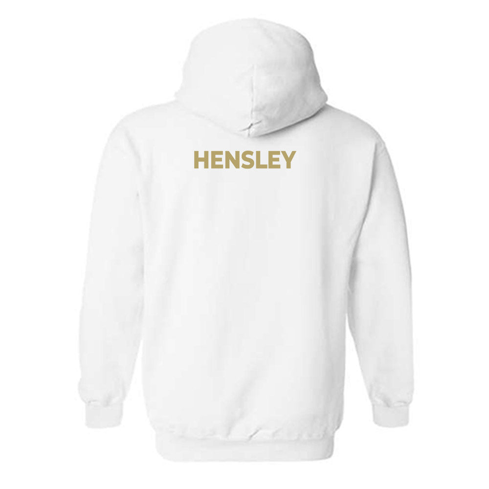 UC Davis - NCAA Men's Track & Field : Caveli Hensley - Classic Shersey Hooded Sweatshirt-1
