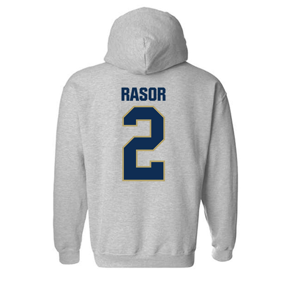 UC Davis - NCAA Football : David Rasor - Classic Shersey Hooded Sweatshirt-1
