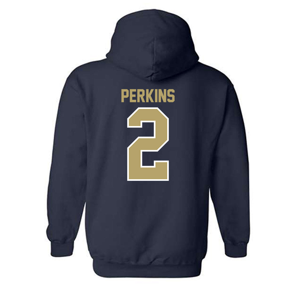 UC Davis - NCAA Women's Soccer : Lakelee Perkins - Classic Fashion Shersey Hooded Sweatshirt-1