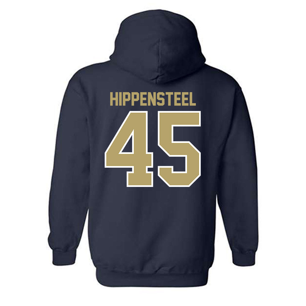 UC Davis - NCAA Baseball : Max Hippensteel - Classic Fashion Shersey Hooded Sweatshirt-1