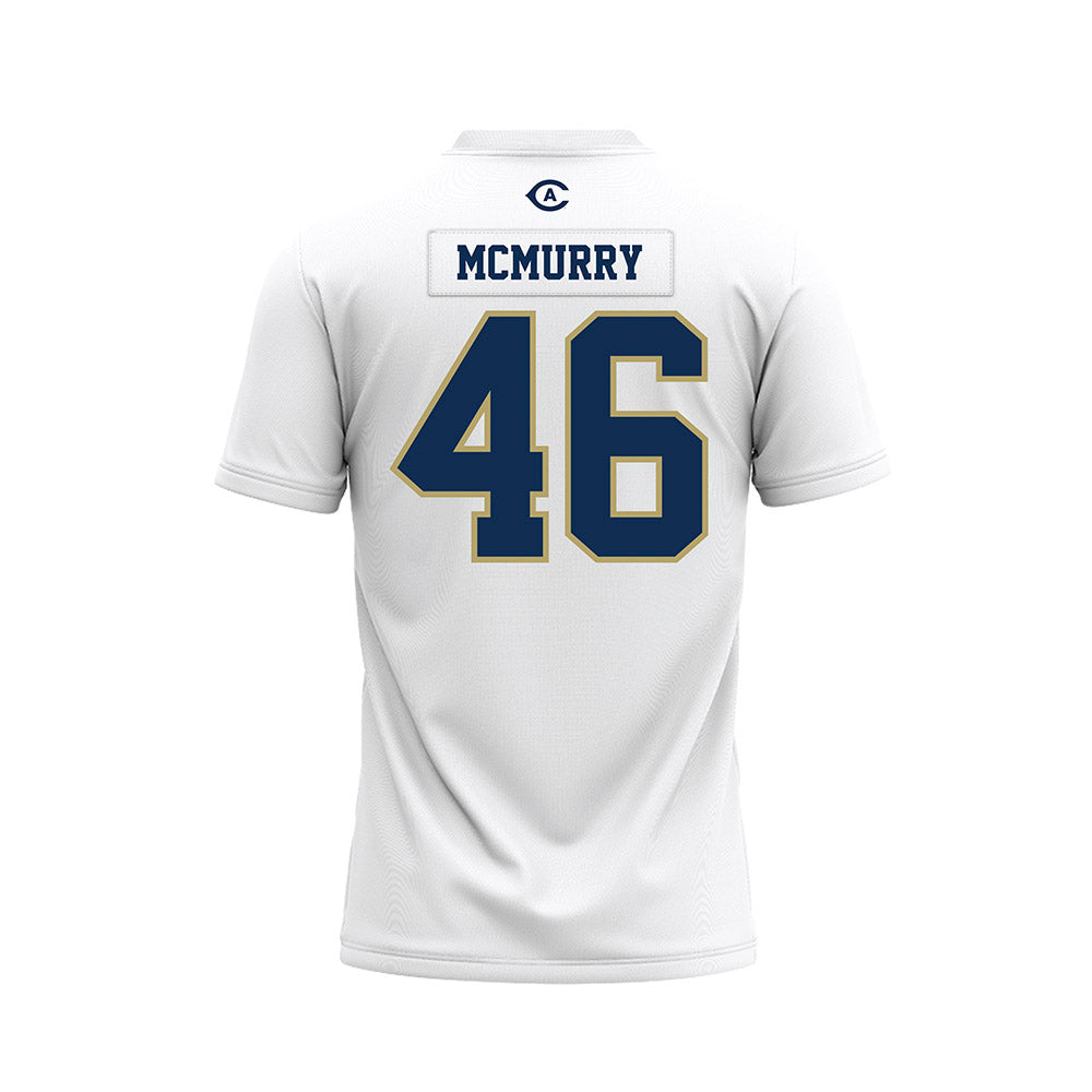 UC Davis - NCAA Football : Tristan McMurry - White Premium Football Jersey-1