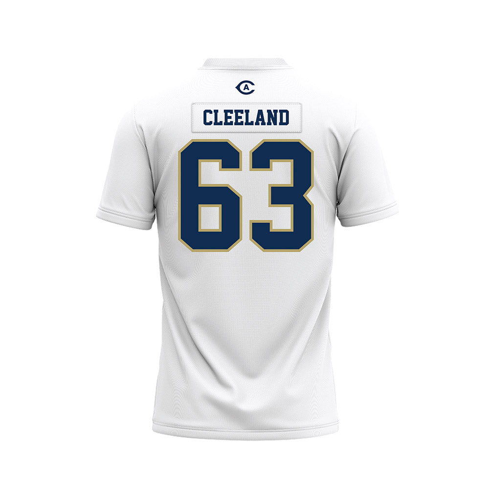 UC Davis - NCAA Football : Roice Cleeland - White Premium Football Jersey-1