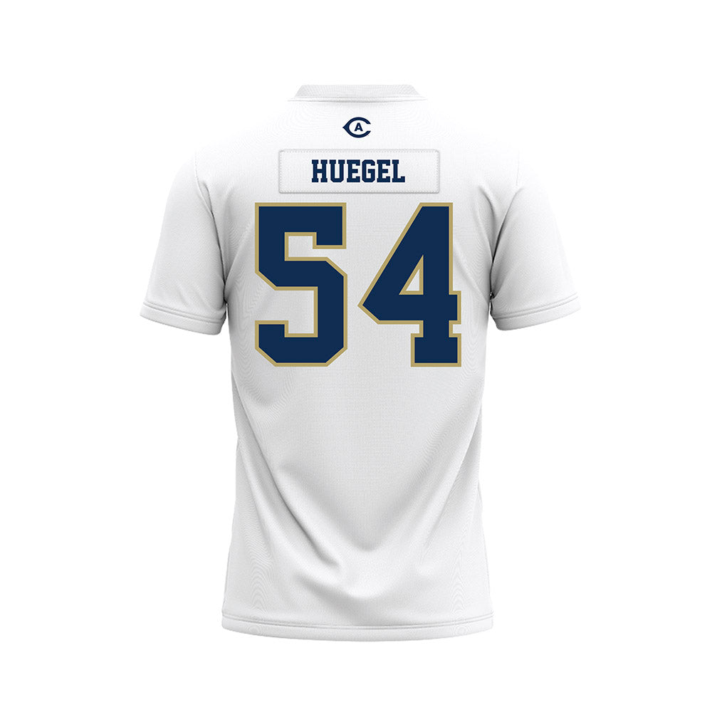 UC Davis - NCAA Football : Devin Huegel - White Premium Football Jersey-1