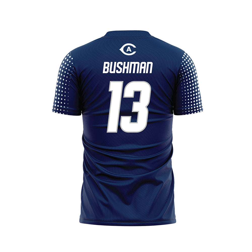 - NCAA Women's Soccer : Sydney Bushman - Blue Soccer Jersey-1