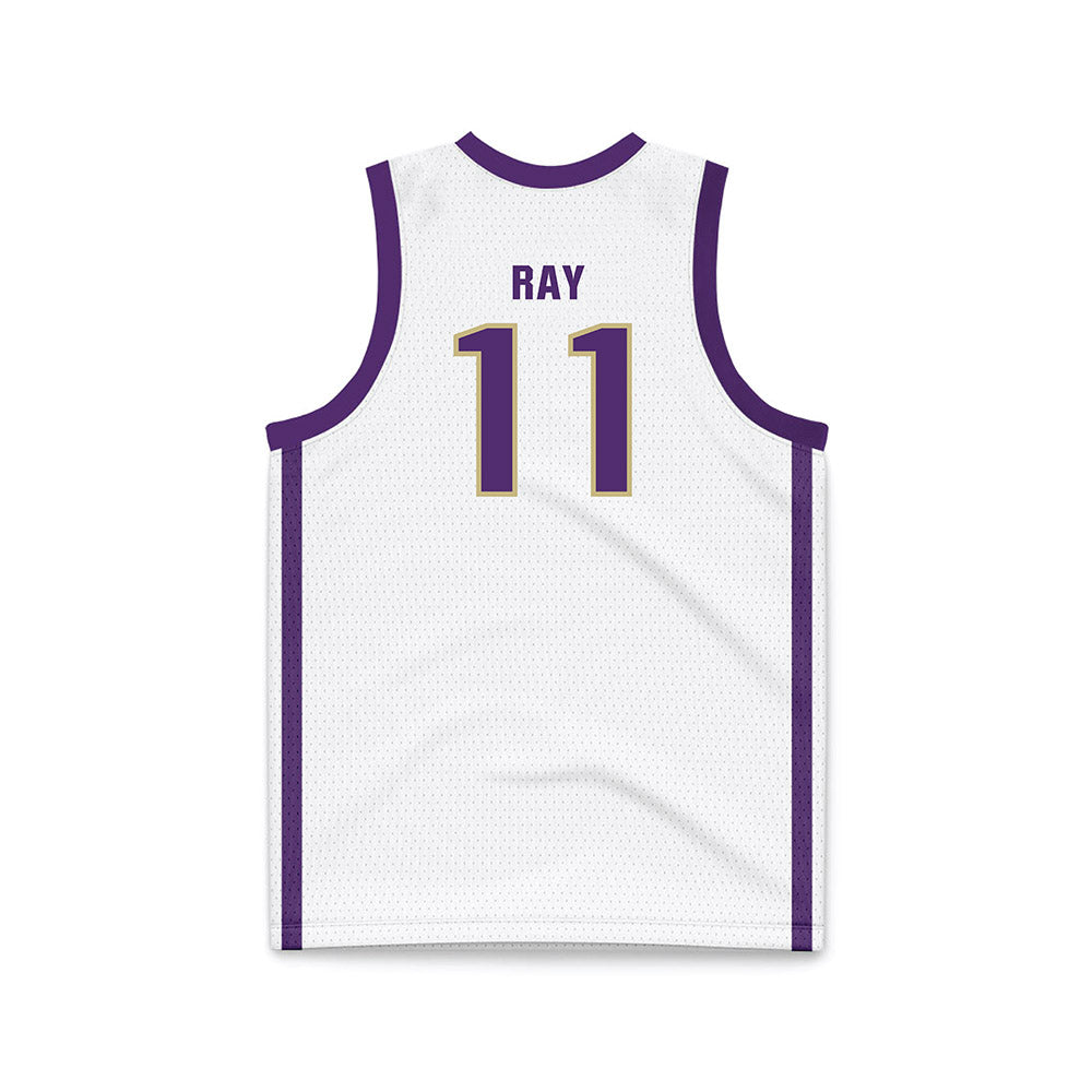 Albion - NCAA Men's Basketball : Dwayne Ray - White Basketball Jersey-1