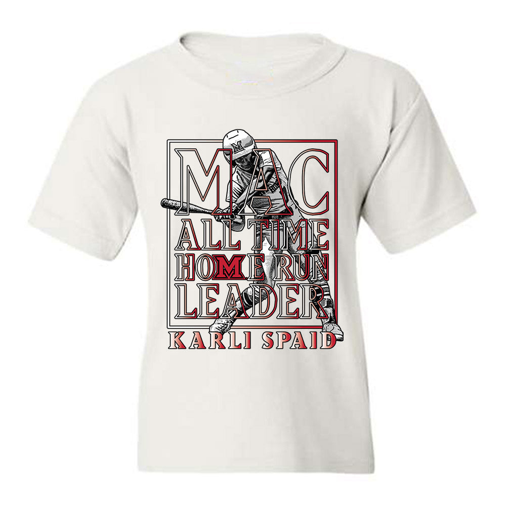 Miami of Ohio - NCAA Softball : Karli Spaid - Individual Caricature Youth T-Shirt