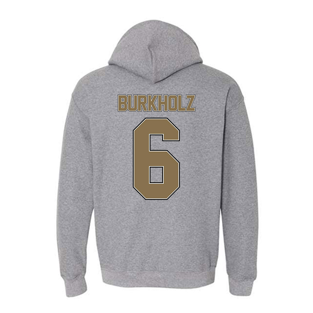 Bryant - NCAA Baseball : Max Burkholz - Classic Shersey Hooded Sweatshirt-1