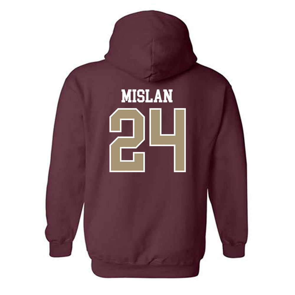 Lafayette College - NCAA Baseball : Jack Mislan - Classic Shersey Hooded Sweatshirt-1