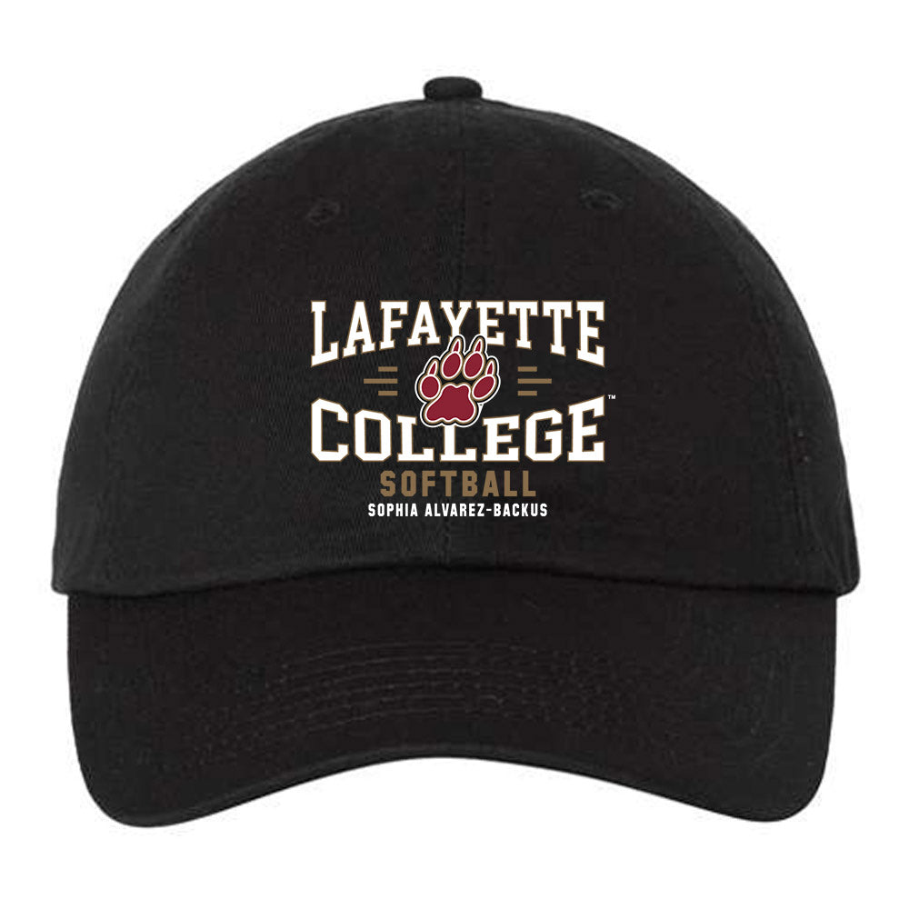 Lafayette College - NCAA Softball : Sophia Alvarez-Backus - Dad Hat-0