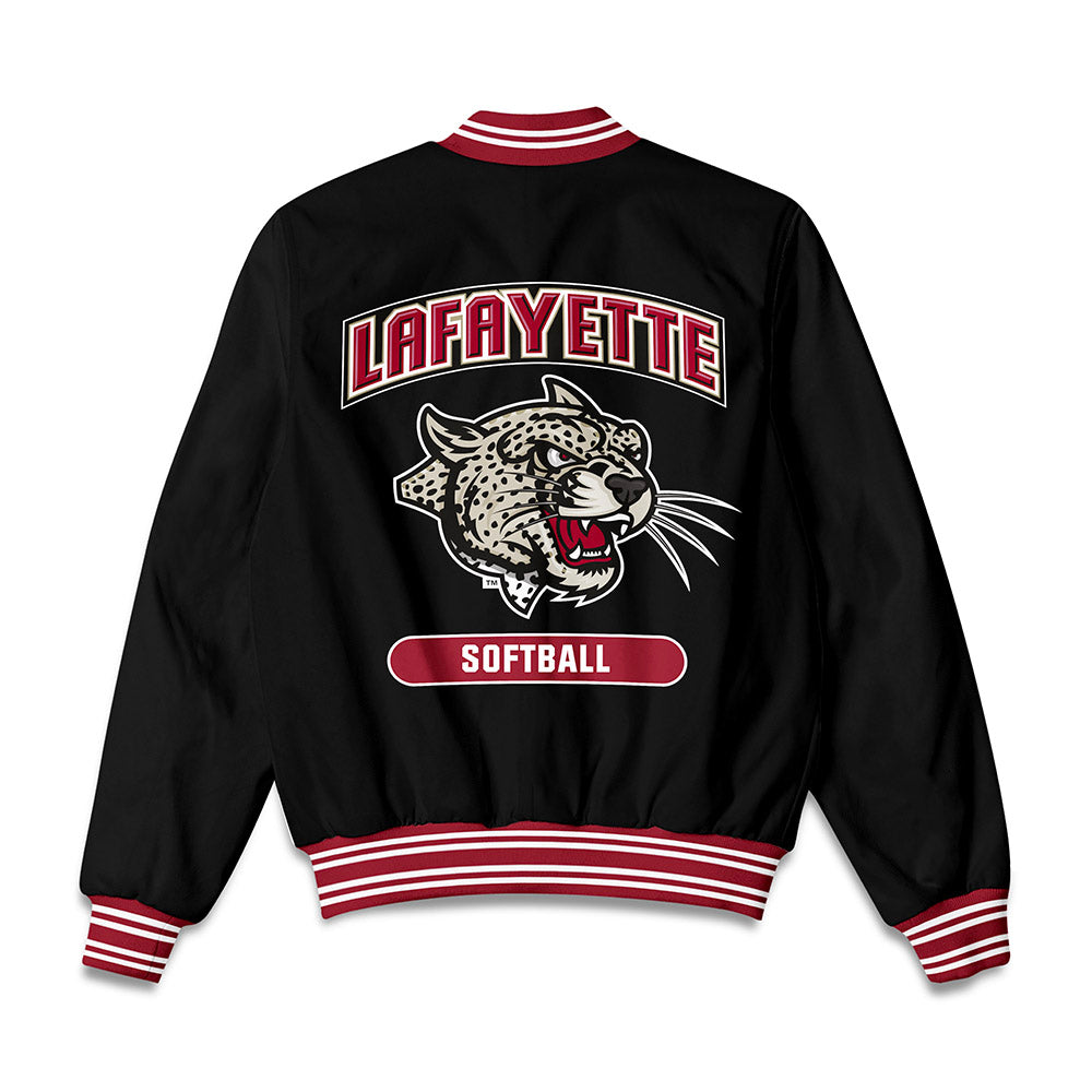 Lafayette College - NCAA Softball : Danielle Rosner - Bomber Jacket-1