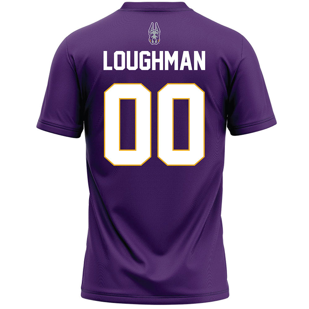 Albany - NCAA Men's Lacrosse : Carter Loughman - Purple Lacrosse Jersey-1