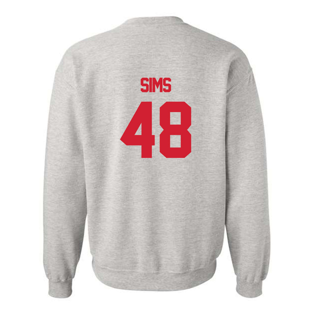 Louisiana - NCAA Football : Hunter Sims - Sports Shersey Crewneck Sweatshirt-1