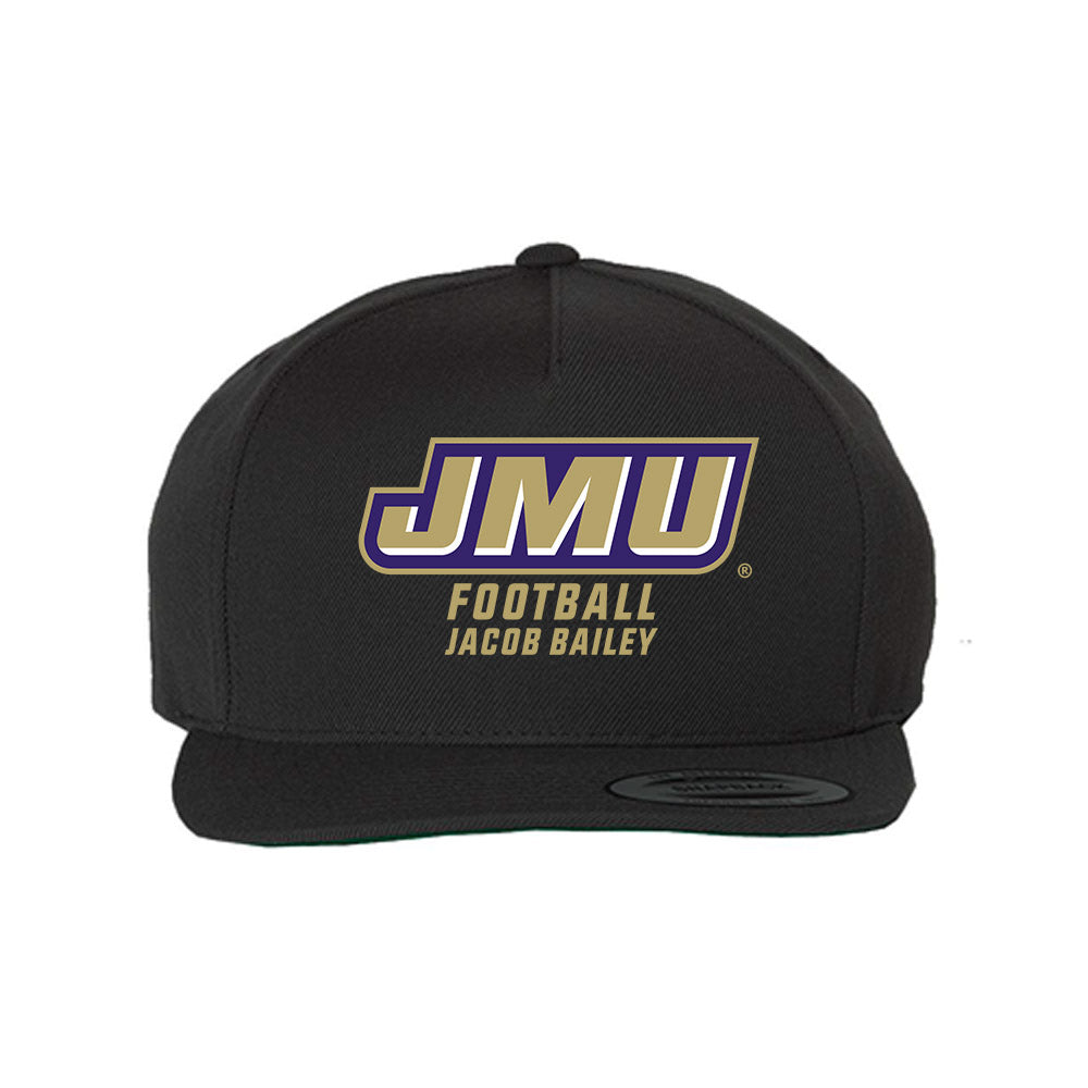 JMU - NCAA Football : Jacob Bailey - Snapback Hat-0