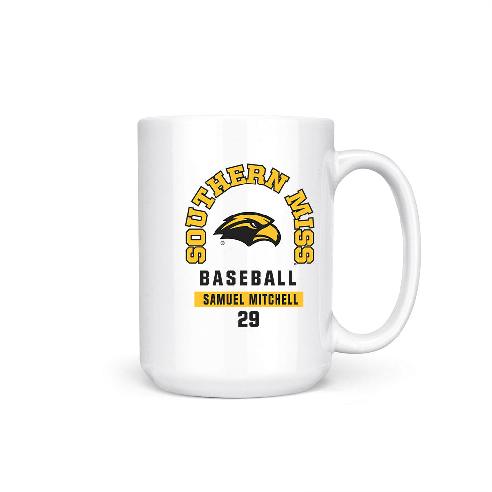 Southern Miss - NCAA Baseball : Samuel Mitchell - Coffee Mug-0
