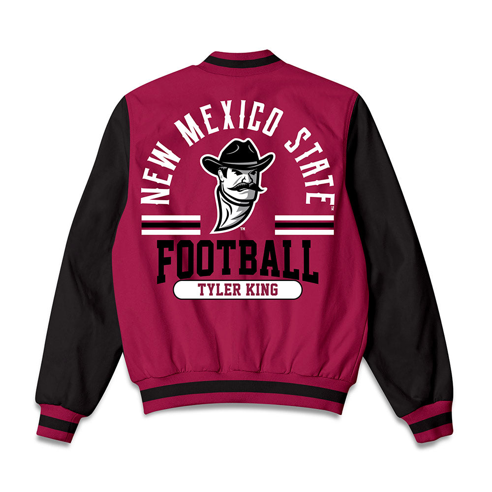 NMSU - NCAA Football : Tyler King - Bomber Jacket-1