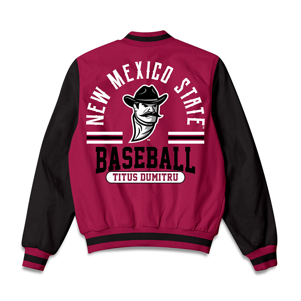 NMSU - NCAA Baseball : Titus Dumitru - Bomber Jacket