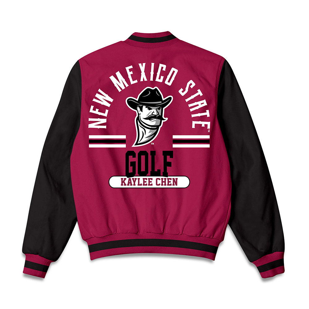 NMSU - NCAA Women's Golf : Kaylee Chen - Bomber Jacket