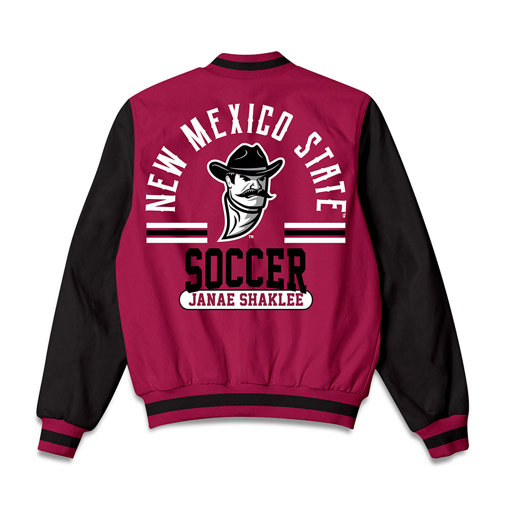 NMSU - NCAA Women's Soccer : Janae Shaklee - Bomber Jacket-1
