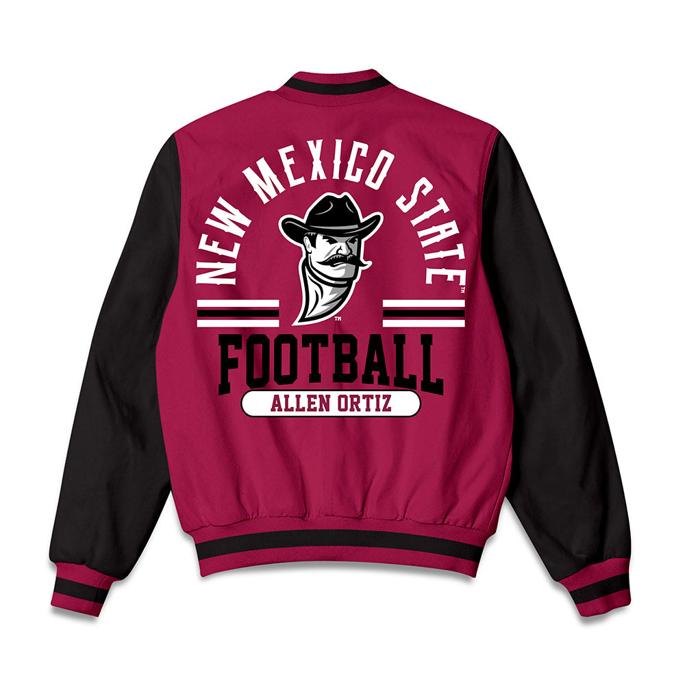NMSU - NCAA Football : Allen Ortiz - Bomber Jacket-1