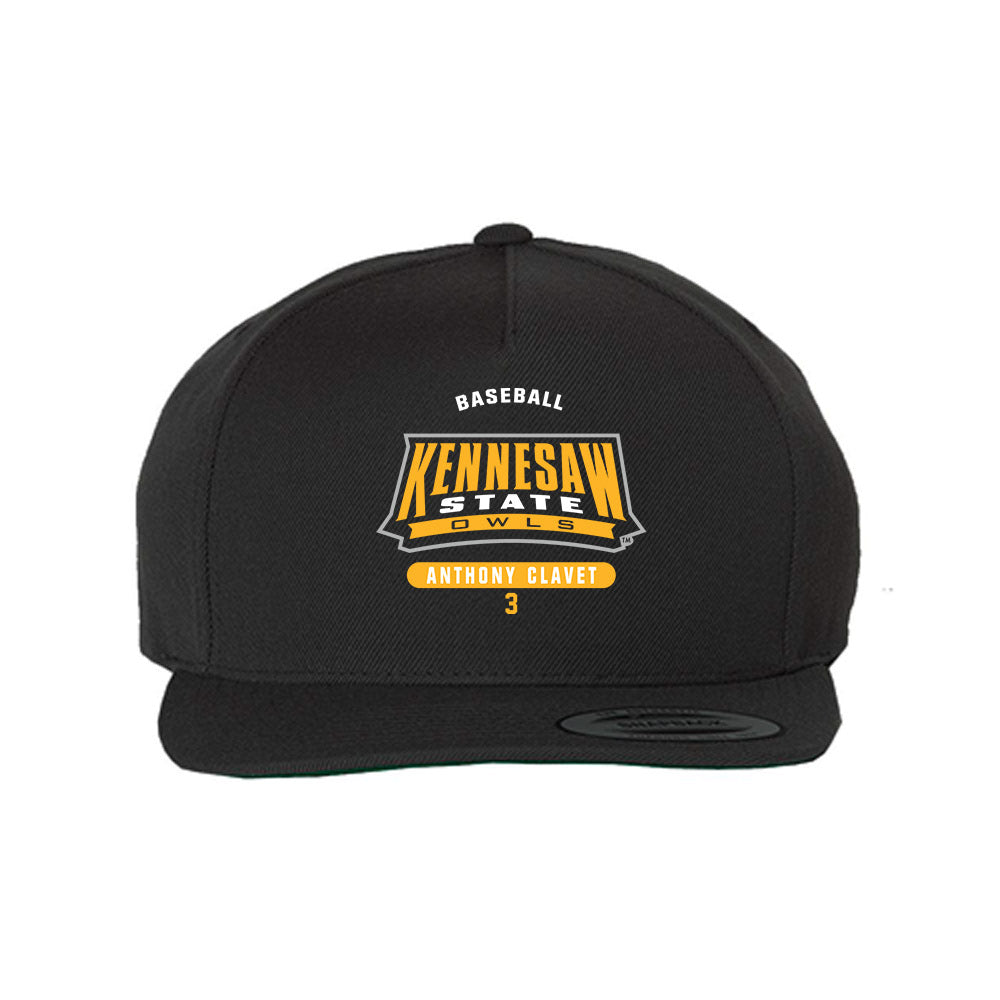 Kennesaw - NCAA Baseball : Anthony Clavet - Snapback Hat-0