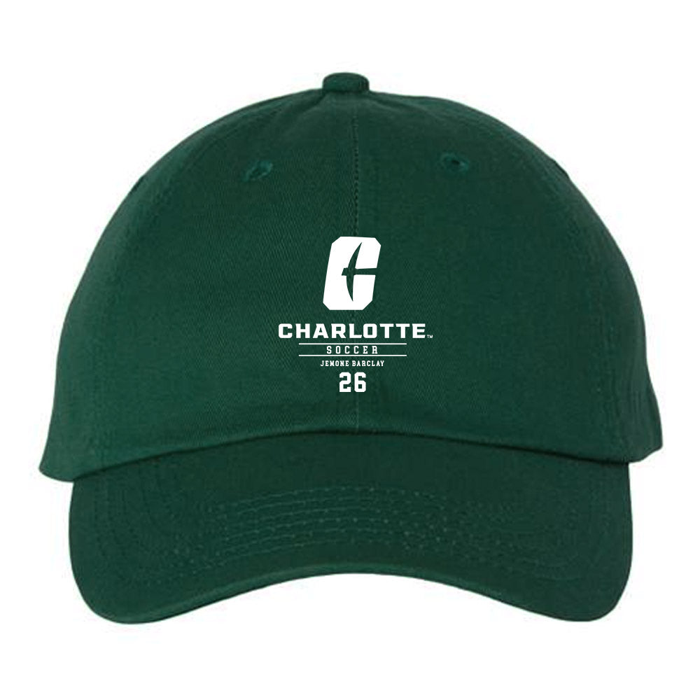 UNC Charlotte - NCAA Men's Soccer : Jemone Barclay - Dad Hat-0