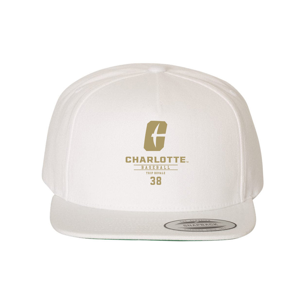 UNC Charlotte - NCAA Baseball : Trip DoVale - Snapback Hat-0