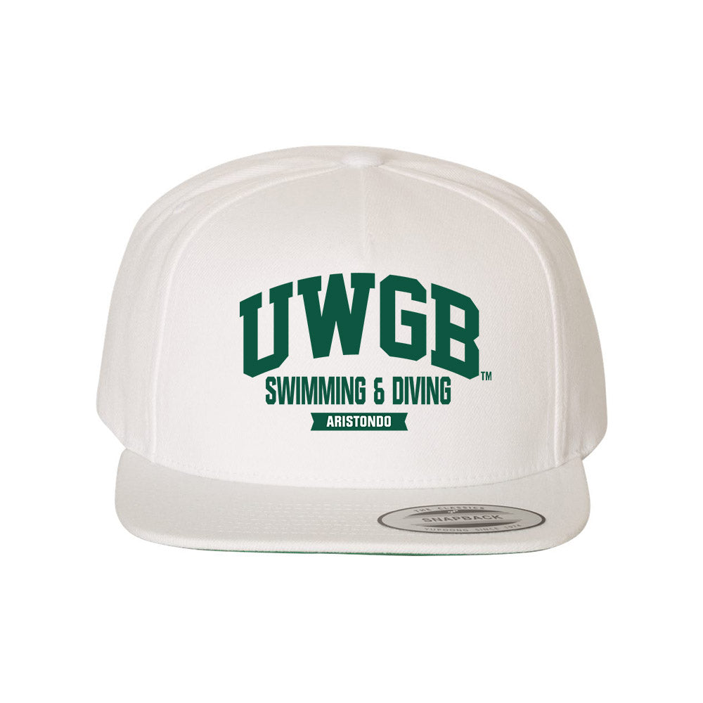 UW Green Bay - NCAA Men's Swimming & Diving : Chris Aristondo - Snapback Hat-0