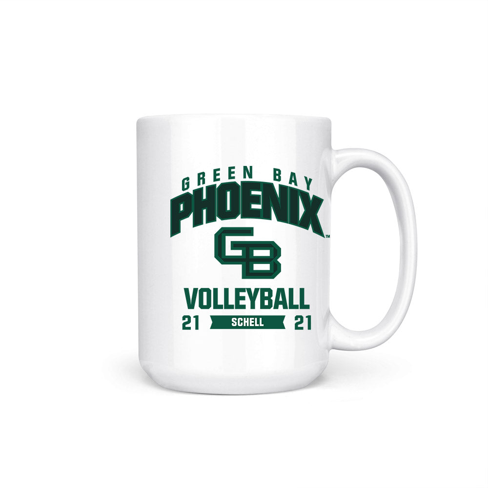 UW Green Bay - NCAA Women's Volleyball : Danilynn Schell - Coffee Mug-0