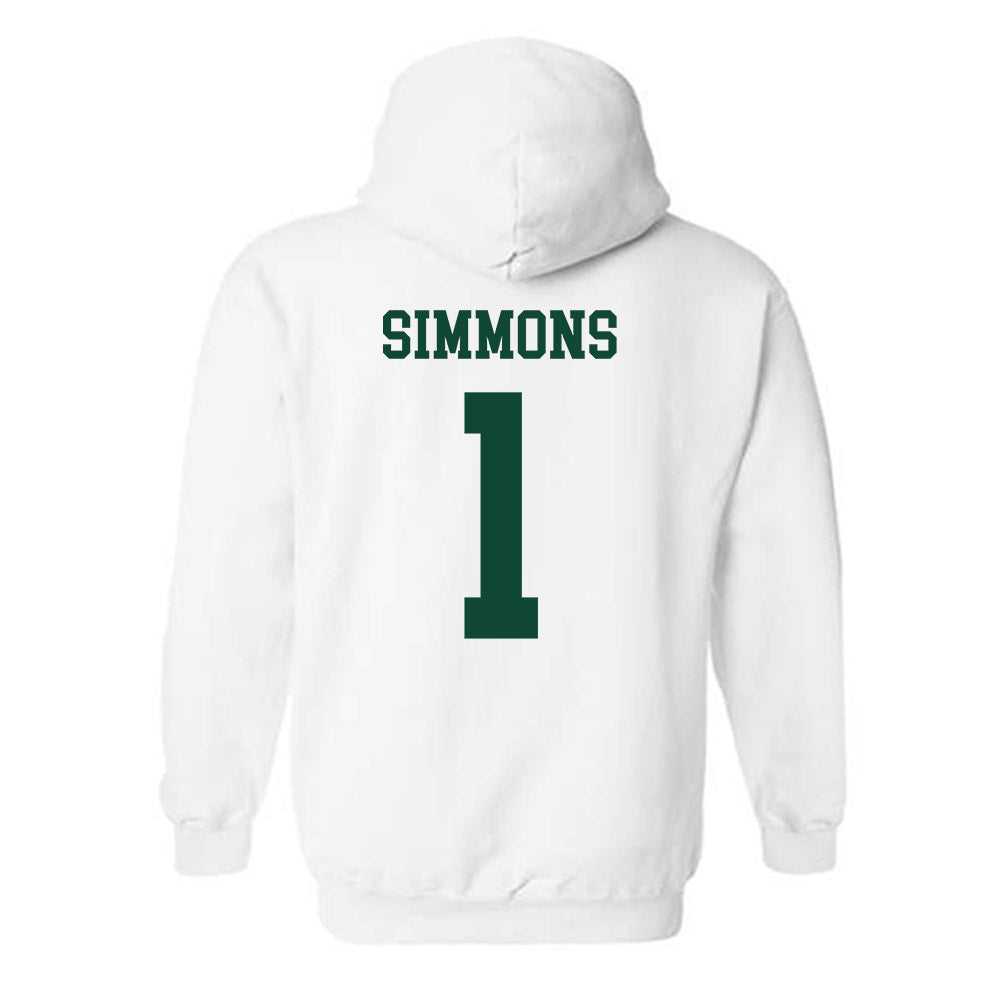 Ohio - NCAA Men's Basketball : Javan Simmons - Sports Shersey Hooded Sweatshirt-1