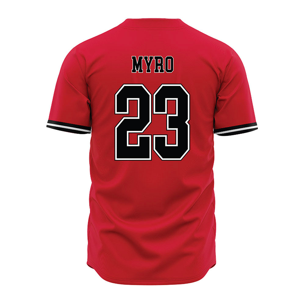 UNLV - NCAA Baseball : Gunnar Myro - Red Jersey-1