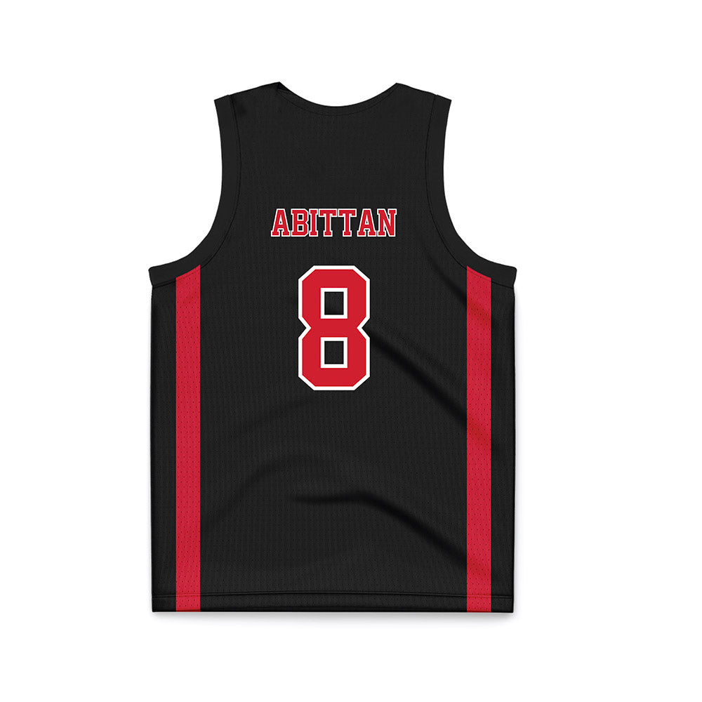 UNLV - NCAA Men's Basketball : Mason Abittan - Black Basketball Jersey-1