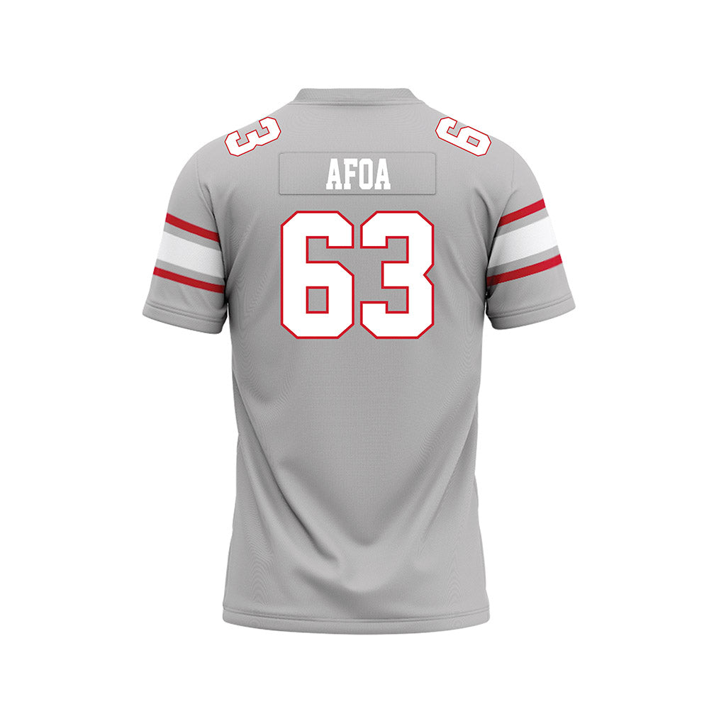UNLV - NCAA Football : Alekai Afoa - Grey Football Jersey-1