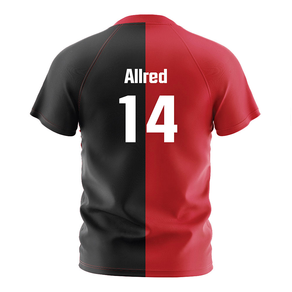 UNLV - NCAA Men's Soccer : Bryce Allred - Red/Black Soccer Jersey-1
