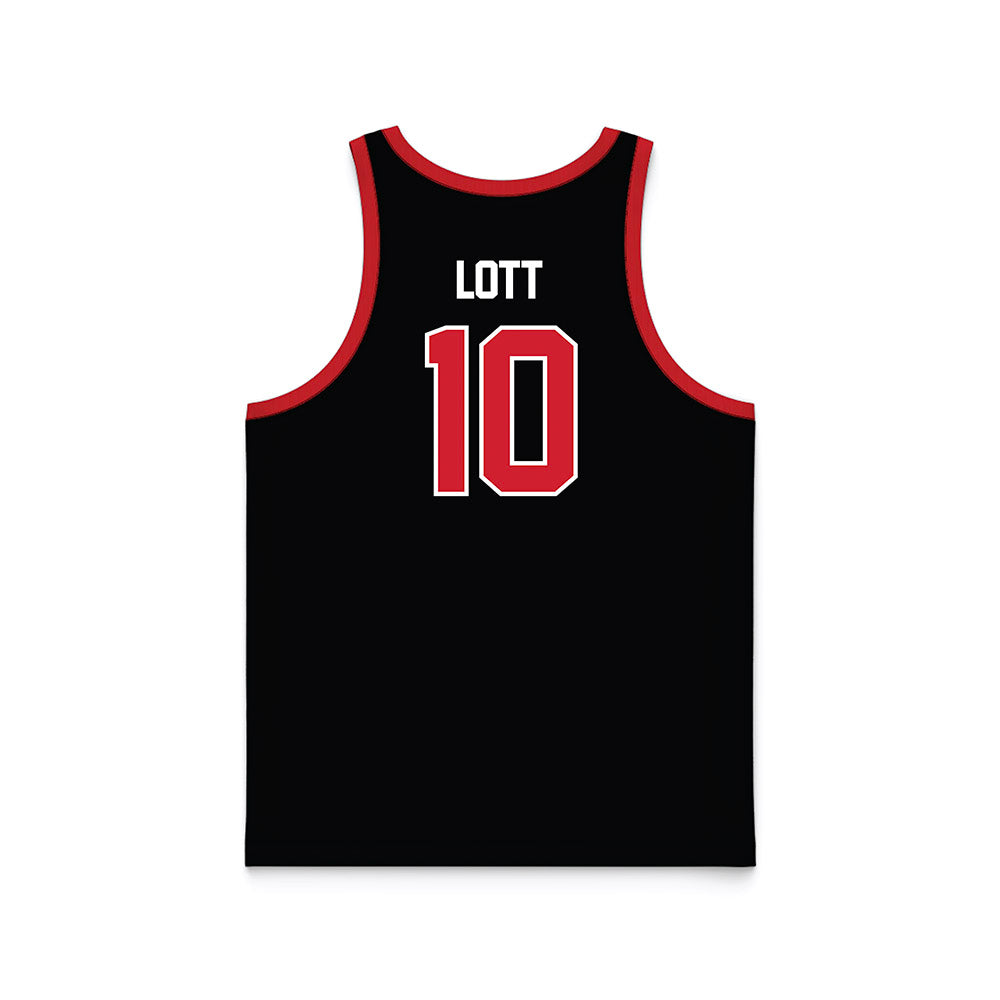 UNLV - NCAA Women's Basketball : Jasmyn Lott - Black Basketball Jersey-1