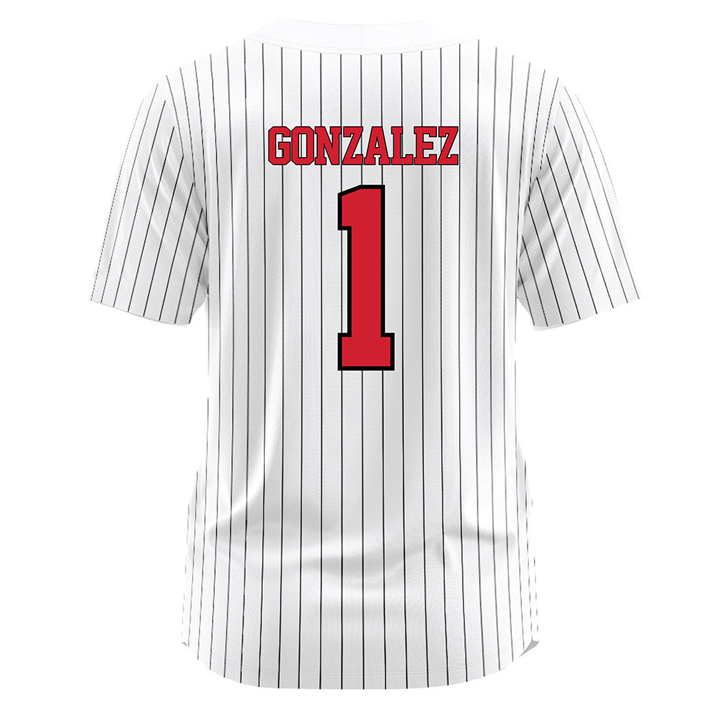 UNLV - NCAA Softball : Lyla Gonzalez - White Pinstripe Jersey-1