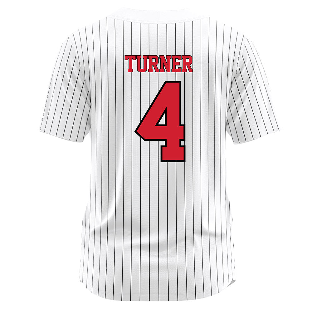UNLV - NCAA Softball : Natalie Turner - White Pinstripe Jersey-1