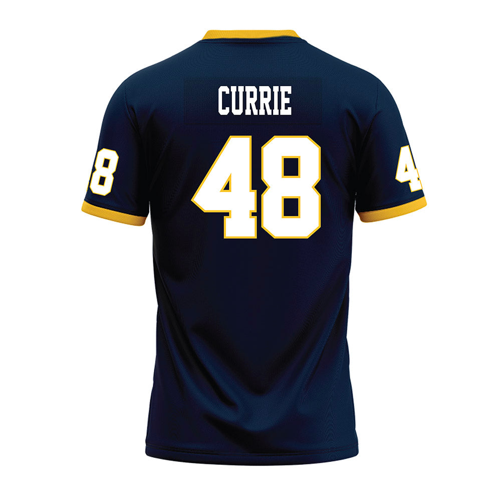 Murray State - NCAA Football : Everett Currie - Navy Premium Football Jersey-1