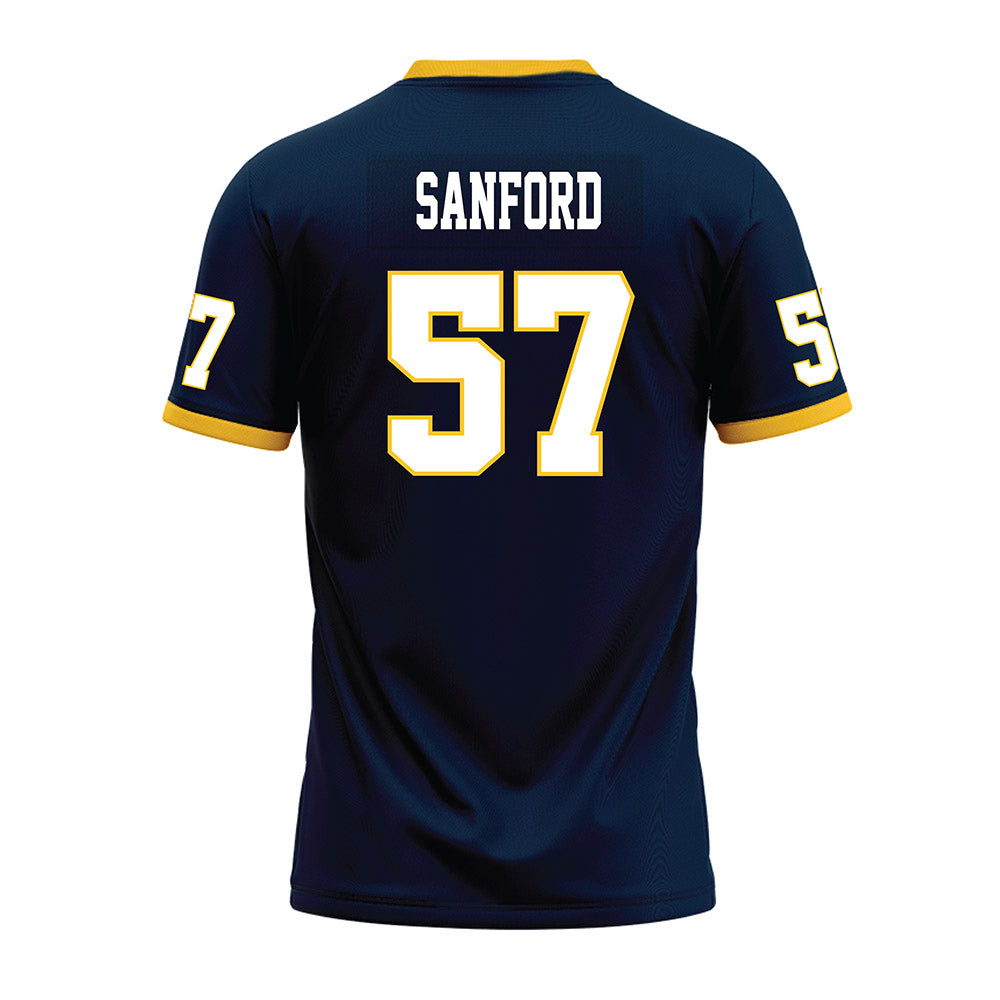 Murray State - NCAA Football : Garrett Sanford - Navy Premium Football Jersey-1