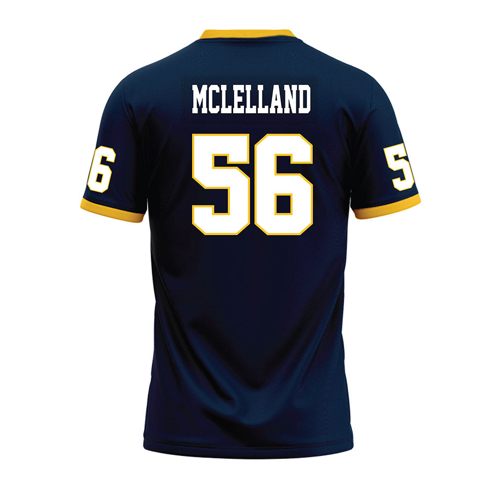 Murray State - NCAA Football : Graham McLelland - Navy Premium Football Jersey-1