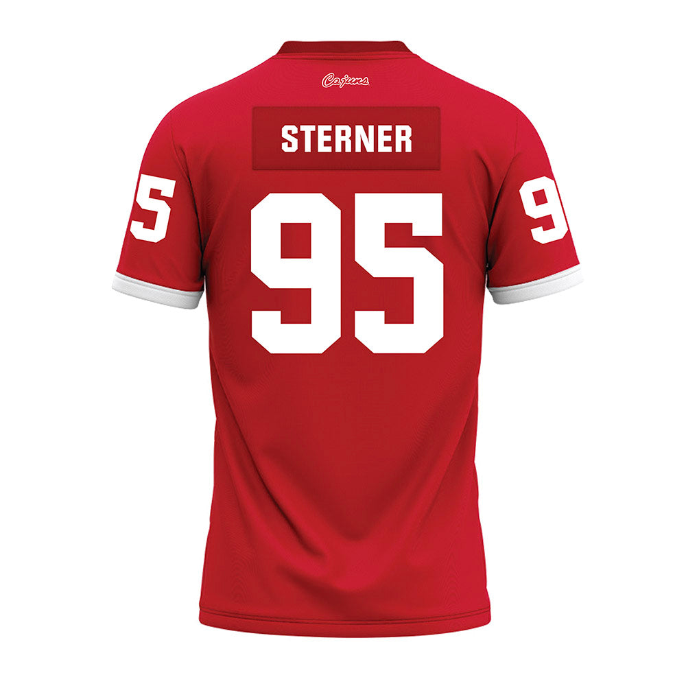 Louisiana - NCAA Football : Tony Sterner - Red Premium Football Jersey-1