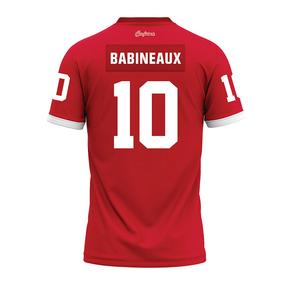 Louisiana - NCAA Football : Russell Babineaux - Red Premium Football Jersey-1