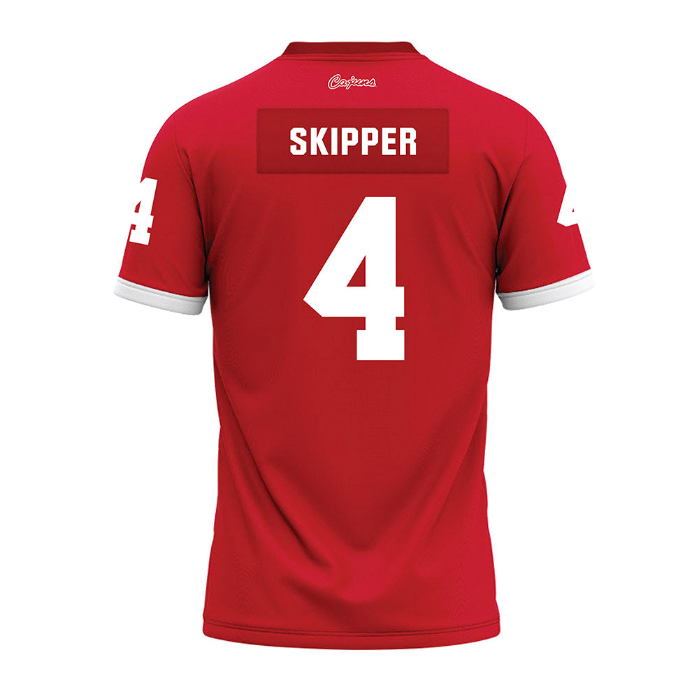 Louisiana - NCAA Football : Tyree Skipper - Red Premium Football Jersey-1