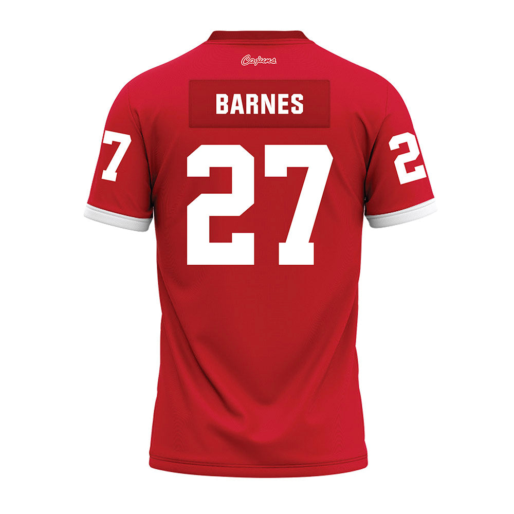 Louisiana - NCAA Football : Key'Savalyn Barnes - Red Premium Football Jersey-1