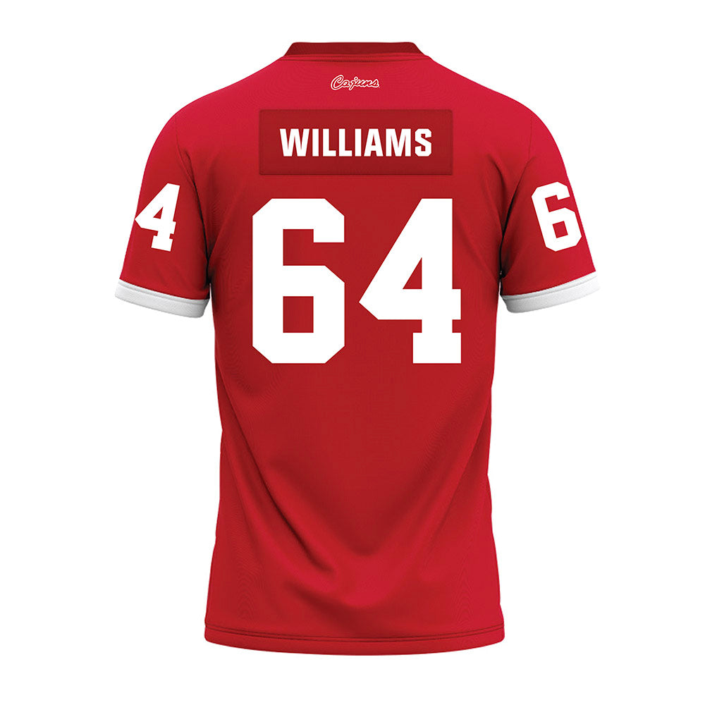 Louisiana - NCAA Football : Bryant Williams - Red Premium Football Jersey-1