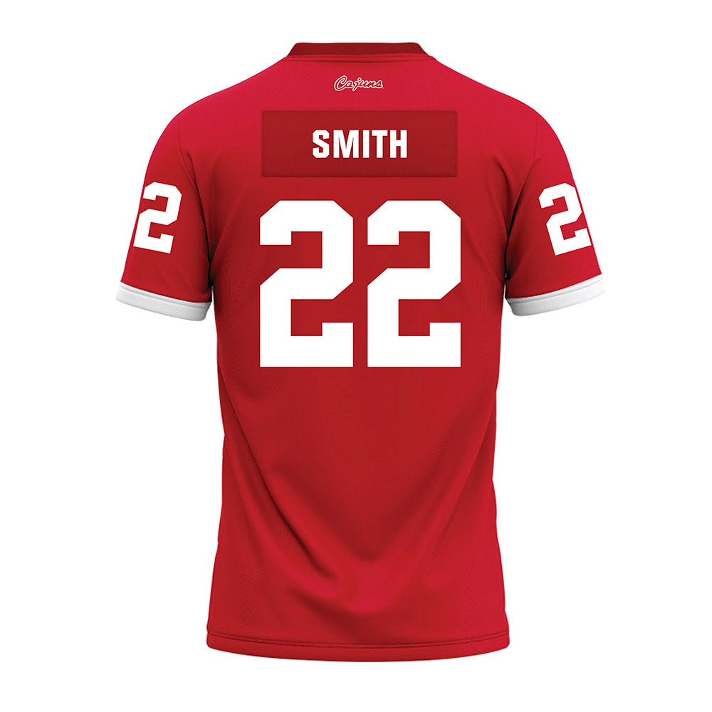 Louisiana - NCAA Football : darrell smith - Red Premium Football Jersey-1