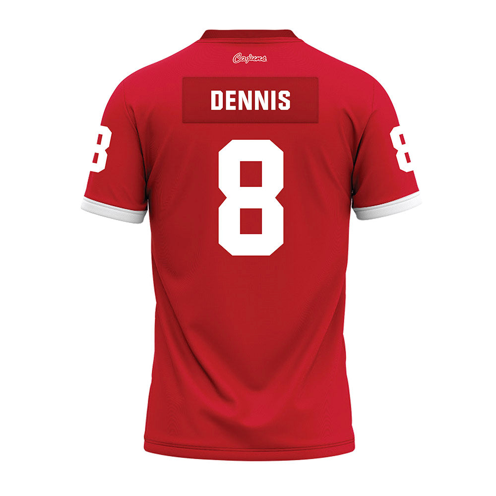 Louisiana - NCAA Football : Rahji Dennis - Red Premium Football Jersey-1